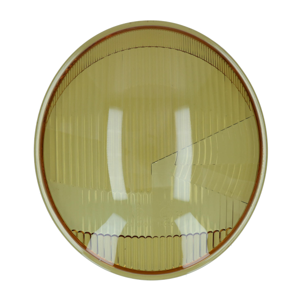 Ersatzglas Scheinwerferglas gelb für liegende Scheinwerfer VW Käfer  -07.67 vergl. 111941115G